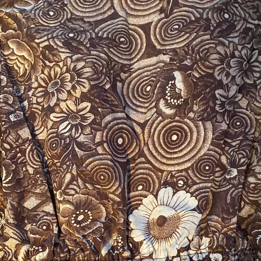 Ulla Johnson - 100% Cotton Brown Floral Long Sleeve Blouse - Size 0